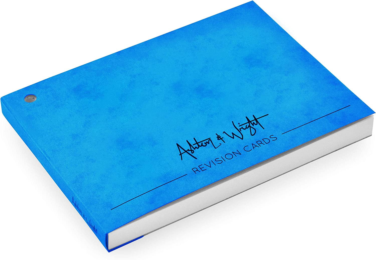 Ashton and Wright Revision Cards Book - Gummed Spine - 5.86" x 4.25" - 50 Sheets - Mottled Cover - 1 of Each Color - Pack of 5