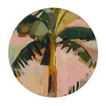 thumbnail image 4 of Acheng Palm Leaves Round Tablecloth, Tropical Jungle Palm Leaves with Charming Colors, Table Decoration for Banquet, Candy Buffet, and Dining Table 46-50, 4 of 8