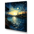 thumbnail image 2 of Designart "Starry Night Over the Rhone by Vincent IV" Landscape & Nature Wall Art Print, 2 of 5