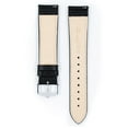 thumbnail image 3 of Hirsch Duke Alligator-Design Leather Watch Strap - Black - L - 18mm - Silver Buckle, 3 of 9