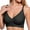 Black, variant on Lixiuxyad Skin Tone Bra Women's Seamless Bottom Back No Underwire Push Up Bra Small Show Large Vest Bra