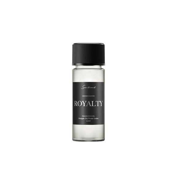 Scentiment Royalty Designer Collection Fragrance Oil – 20ml | Luxury Aromatherapy Diffuser Oil | Notes of Pineapple, Dry Woods & Leather