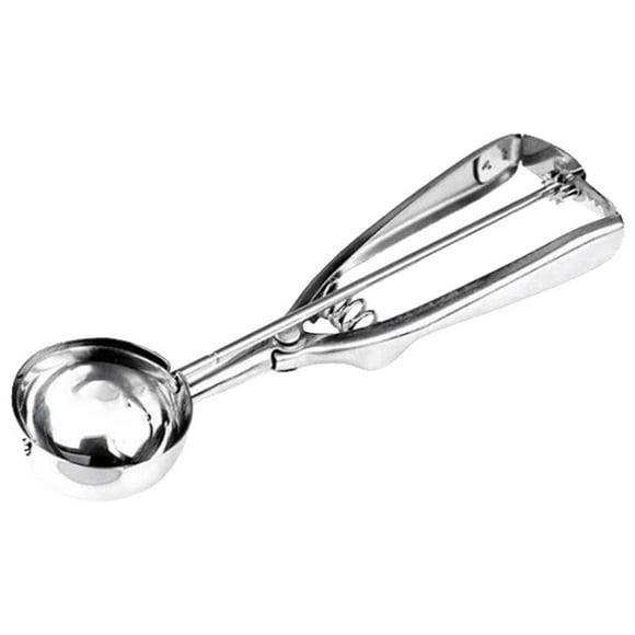 Juego de Cucharas para Helado, Machacador de Acero Inoxidable con Mango de Resorte, Tres Tamaños para Uso Doméstico o En Restaurantes, Duradero y Fácil de Limpiar, 4 Cm, 5 Cm, 6 Cm de Diámet