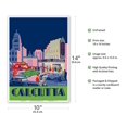 thumbnail image 2 of Calcutta India - Metro Cinema - Vintage Travel Poster by Dilip Kumar DasGupta c.1938 - Master Art Print 10in x 14in, 2 of 4