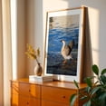 thumbnail image 2 of Serenity's Shoreline - Piraeus Greece Photography Wildlife Bird Lake Nature Water Scenic Aquatic Oak Framed Wall Art Print 6 x 8 inches, 2 of 59