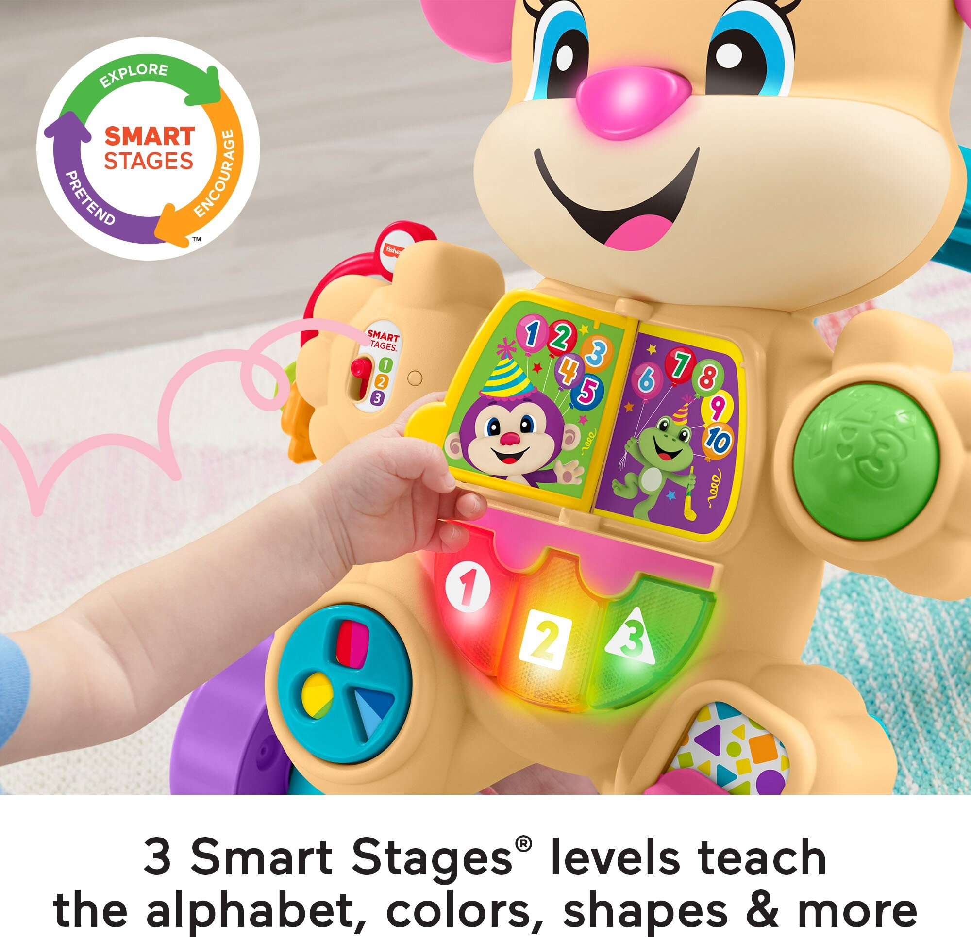 Fisher-Price Laugh & Learn Smart Stages Learn with Sis Walker Baby & Toddler Educational Toy - image 4 of 8