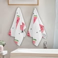 thumbnail image 4 of GZHJMY Watermelon Soft Hand Towels, 2 Pcs Absorbent Bath Towel Decorative Fingertip Towels for Bathroom Gym Spa Hotel Beach Swimming Pool,14.4"x 28.3", 4 of 7
