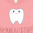 thumbnail image 4 of Inktastic Cute Tooth Girls Baby Dress, 4 of 5