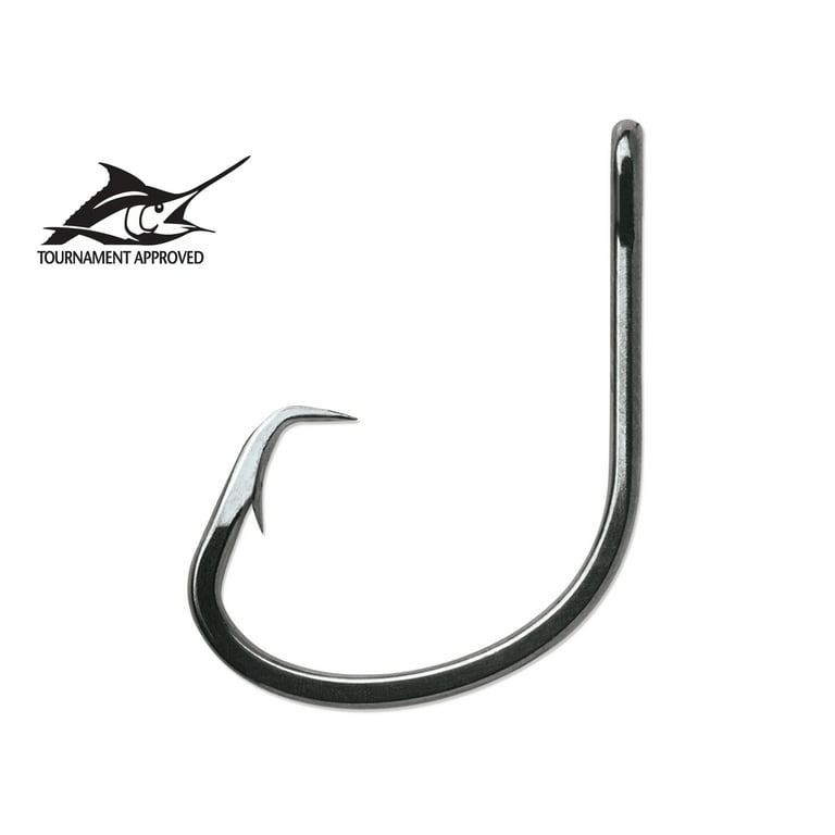 VMC Tournament Circle 3X Strong Fishing Hooks - Model 8386 - Black Nickel -  2/0 - 25 Hooks 