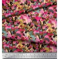 thumbnail image 2 of Soimoi Rayon Fabric Multicolor Texture Print Fabric by the Yard 42 Inch Wide, 2 of 3
