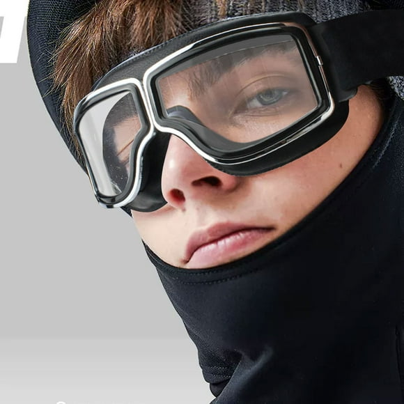 Glasses Riding Goggles for Men – Motorcycle Goggles Fit Over Glasses for Men Windproof Scratch- Fog-Free Off-Road ATV Scooter Eyewear