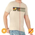 thumbnail image 1 of Men Crew Tee - Sunset Wave - Grey by DelSol for Men - 1 Pc T-Shirt (XL), 1 of 2