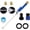 Blue, variant on Upgraded Hydro Jet Power Washer Wand for Garden Hose, High Pressure Jet Nozzle with 2 Different Nozzles & Hose Quick Connectors