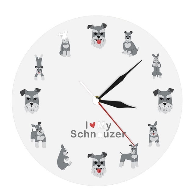 Abbracc Wall Clock 30cm Round Analog Clock, Non Ticking Hanging Clock Clock for Bedroom