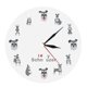 thumbnail image 1 of Reloj de pared con diseño de Schnauzer de 12 pulgadas, reloj analógico redondo creativo que no hace tictac, reloj colgante de pared silencioso para la, 1 of 9