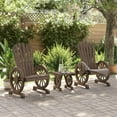 thumbnail image 3 of vidaXL 3 Piece Patio Lounge Set Solid Wood Fir, 3 of 9