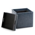 thumbnail image 3 of WyndenHall Townsend Cube Storage Ottoman with Tray, 3 of 5