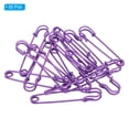 thumbnail image 3 of Uxcell Safety Pins 2.95 Inch Large Metal Sewing Pins Purple 30Pcs, 3 of 5