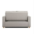 thumbnail image 6 of Serta Tennyson Scandinavian Convertible Loveseat with Full Size Sleeper, Light Grey Woven Fabric, 6 of 13