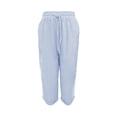 thumbnail image 5 of Women's Pants Fashion Casual Pants For Women And Casual Summer Elastic High Waisted Solid Color Cotton And Linen Loose Trousers, 5 of 5