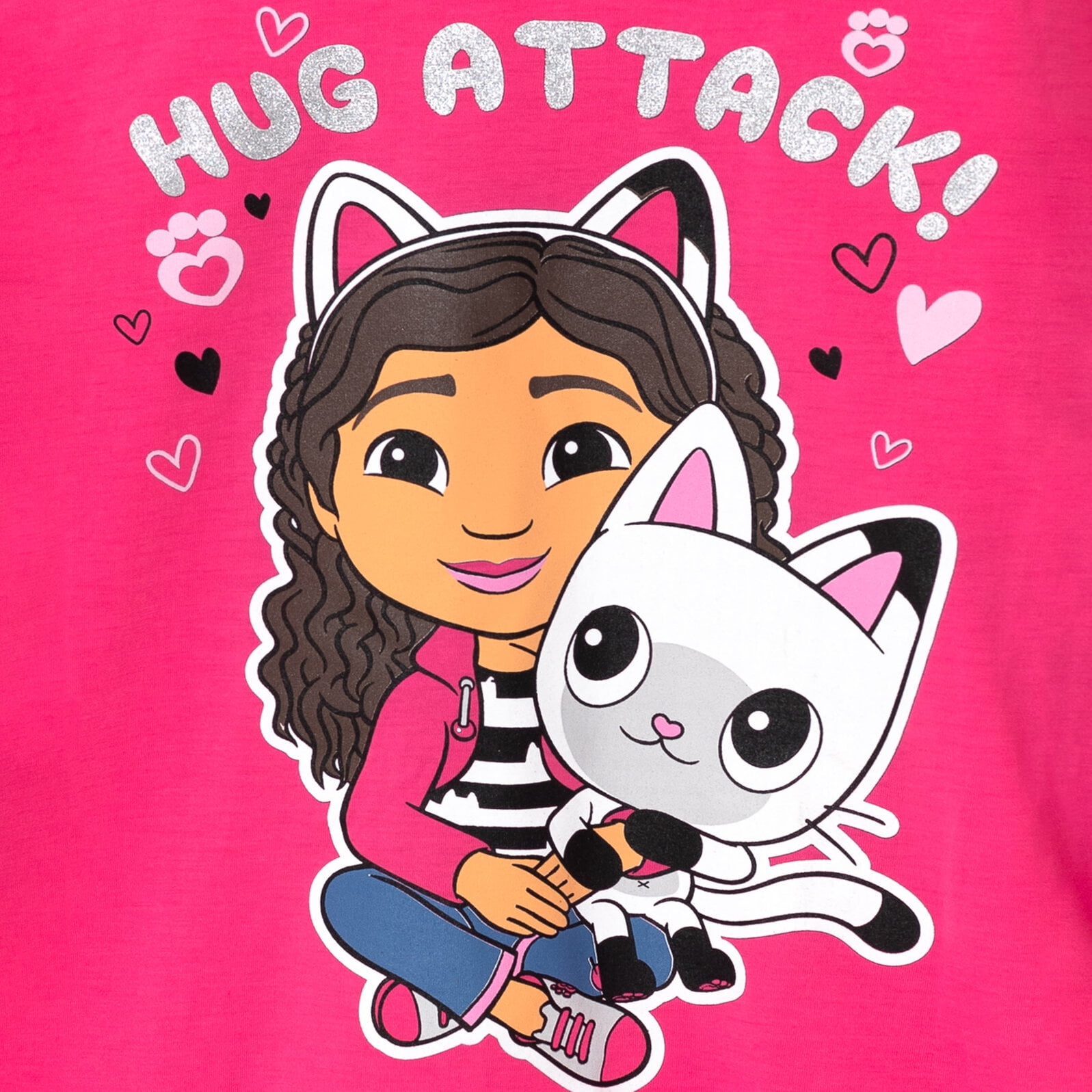 Dreamworks Gabby's Dollhouse Pandy Paws Girls T-Shirt and Leggings Outfit Set Toddler to Big Kid