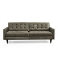 thumbnail image 3 of Sofa4life Abinger Contemporary Genuine Leather & Wood Sofa in Charcoal Gray, 3 of 8