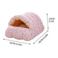 thumbnail image 3 of LACKUST New Closed Warm Cat Mat,Dog bed for Indoor Clearance,Removable Fleece Cat Sleeping Bag, Thickened Warm Dog Mat for Small Dogs,A, 3 of 6