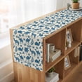 thumbnail image 6 of Table Runners 72 Inches Long Dress Scarves, Tropical Plants Farmhouse Kitchen/Dining Table Runner, Coffee Tablerunners, Summer Farmhouse Vintage Blue Camels 18x72 Inch, 6 of 9