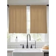 thumbnail image 2 of Pure Khaki Sheer Curtains 45 Inch Length 2 Panels Set for Living Room/Bedroom, Simple Solid Color Semi Curtain Sheers Drapes Rod Pocket Curtains Window Treatment Set 52''x45''x2, 2 of 7
