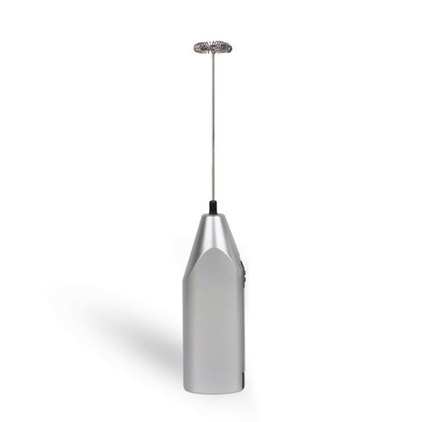 Inteprter Batidor de huevos eléctrico, batidor de mano para cocina, café, leche, batidor, batidor a batería, agitador mezclador, cabeza de acero Cocina y Comedor Inteprter HA063008-00B