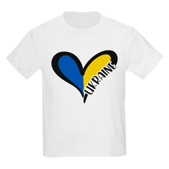 CafePress - Love Ukraine Heart T Shirt - Light T-Shirt Kids XS-XL