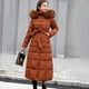 thumbnail image 1 of Parkas de manga larga para mujer, abrigo de algodón de longitud extendida para mujer, abrigo de algodón con capucha gruesa, holgado, resistente al frío y cálido, largo hasta la rodilla, abrigo para mu, 1 of 4