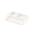 thumbnail image 2 of Divided Plastic Dinner Plates, 3-Compartment Heavy Duty Serving Trays, Meal Prep Food Containers for Fitness Diet Control Microwave Safe Family Dining, Portion Control Dish and Adult Child Dinnerware, 2 of 6