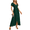 Green, variant on Wedding Guest Dresses For Women V Neck Ruffles Sleeves Lace Summer Mother Of The Bride Maxi Dresses Semi Formal Dress Graduation Dress