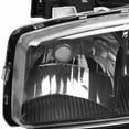 thumbnail image 3 of Spec-D Tuning Black Headlights Signal Bumper Lamps Compatible with GMC Sierra 1999-2006, 2000-2006 Yukon XL, L+R Pair Assembly, 3 of 7