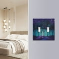 thumbnail image 4 of Yayeee Toggle Light Switch Wall Plate 3-Gang 6.37"x4.48" Decorative Outlet Cover, Purple Moonlight Forest, 4 of 7
