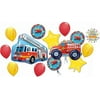 Fire Truck Party Supplies Birthday Balloon Bouquet Rescue Team Decorations 14 piece
