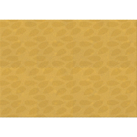 Ahgly Company Machine Washable Indoor Rectangle Transitional Deep Yellow Area Rugs, 4' x 6'