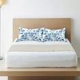 thumbnail image 6 of Satin Pillowcase Soft and Smooth Pillow Case for Hair and Skin Blue Watercolor Floral Leaves, 6 of 7
