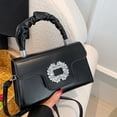thumbnail image 4 of Bolso cruzado portátil Minnieouse con correa ajustable y amplia gama de usos cuero PU negro, 4 of 6