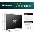 thumbnail image 3 of Hisense Pantalla UHD 4K 55A6NV VIDAA Smart TV 55, 3 of 8