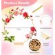thumbnail image 3 of Set de Aros Florales Metálicos Hollyfly Dorados de 12" Paquete de 10 con Luces LED, 3 of 9