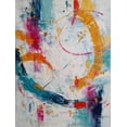 thumbnail image 1 of Qisvanset Colorful Textured Abstract Canvas Art 15.75x11.81 Inches, 1 of 8