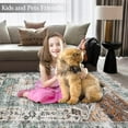 thumbnail image 5 of Small Area Rug 2x3 Machine Washable RugEntryway Rug Vintage Indoor Floor Cover CarpetLightweight Thin Rug for Home Decor, 2' x 3', 5 of 9
