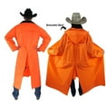 thumbnail image 2 of Saddle Slicker Rain Coat Duster Riding Raincoat By American Cowboy – 100% Waterproof Full Length Unisex (Orange, Small), 2 of 6
