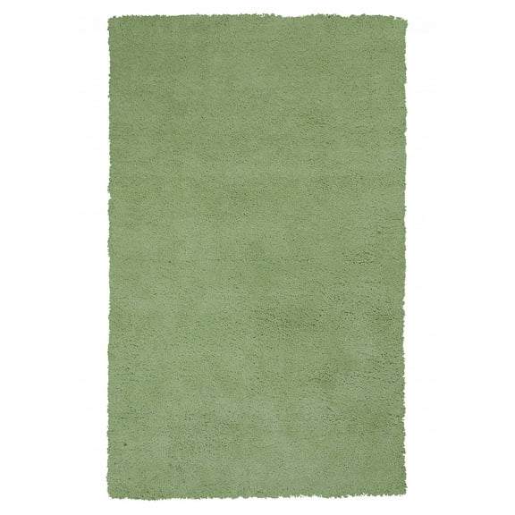3'x5' Spearmint Green Indoor Shag Rug