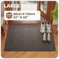 thumbnail image 4 of PABUBE Doormat for Inside 32"x48", Door Rug for Entryway Indoor, Dirt Trapper, Non Slip Entryway Rugs Washable Welcome Mat for Inside, Absorbent Entry Mat Low-Profile Entry Rug Indoor Doormat, Brown, 4 of 8
