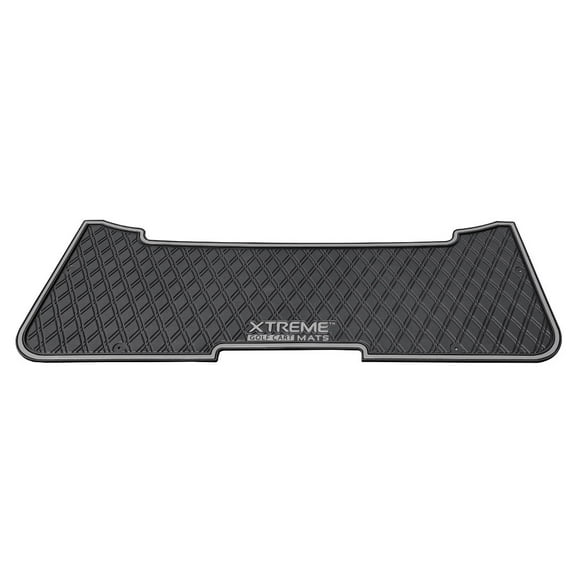 Xtreme Mats E-Z-GO Golf Cart Floor Mats for Rear Seat Kits & Rear Facing Foot Rests - Fits Select E-Z-GO RXV and TXT Rear Seat Kits - Grey Trim