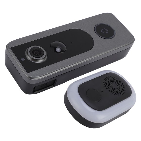 WiFi Doorbell Camera, Doorbell Camera Package Detection with Indoor Ding Dong Machine for Home