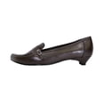 thumbnail image 3 of PEERAGE Kim Women Extra Wide Width Pumps with Kitten Heels BROWN 5.5, 3 of 6